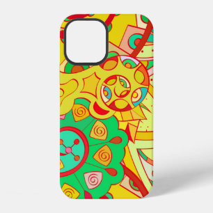 Funda Para iPhone 12 Tracería sin fisuras. Diseño de Mehndi. Coco étnic