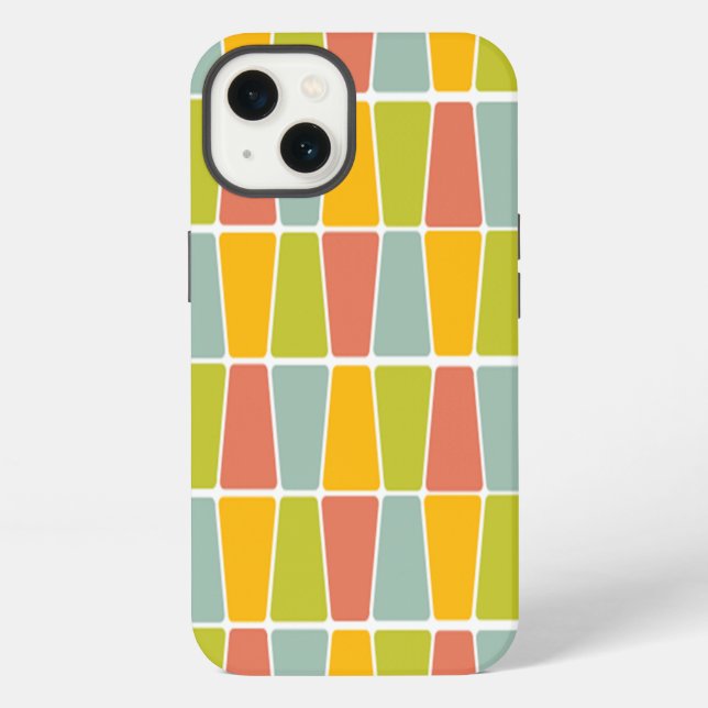 Funda Para iPhone Trapecios Retro (Reverso )