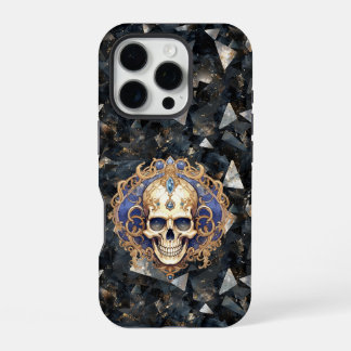 Funda Para iPhone 16 Pro Treasure Skull sobre estuche para iPhone de diaman
