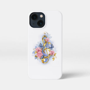 Funda Para iPhone 13 Mini Treble arrecife con rosas rosas rosas rosas