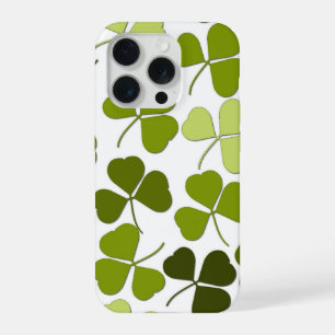 Trébol verde en una variedad de tonos