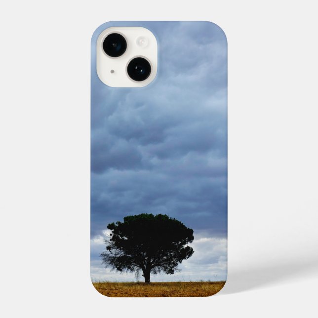 Funda Para iPhone Tree in an empty field (Reverso )