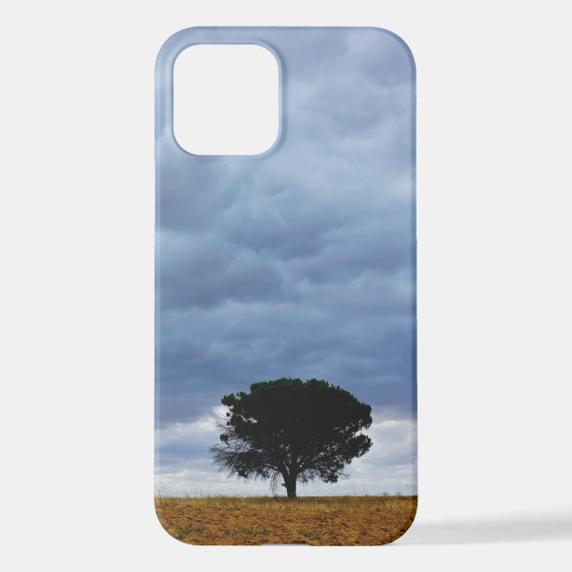 Funda Para iPhone Tree in an empty field (Reverso )
