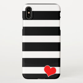 Funda Para iPhone XS Max Trendy Black & White Striped