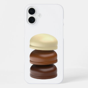Funda Para iPhone 16 Plus Tres maletas recubiertas de chocolate