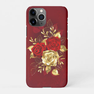 Funda Para iPhone 11Pro Tres Rosas Joyas