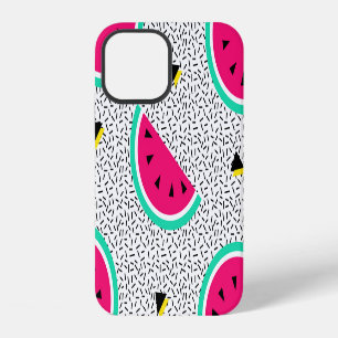 Funda Para iPhone 12 Triángulos de sandía: textura retro de verano.