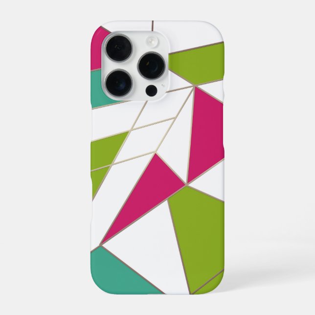 Funda Para iPhone Triángulos estampado abstracto geométrico geometrí (Reverso)