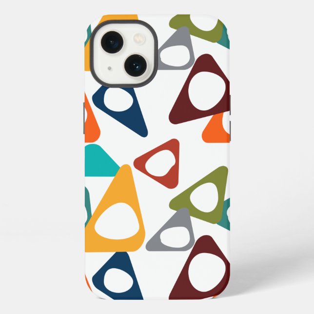 Funda Para iPhone Triángulos redondeados (Reverso )