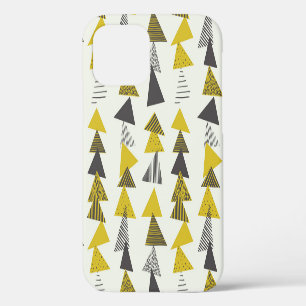 Funda Para iPhone 12 Triángulos Retro: Patrón Variado Sin Marea.