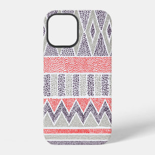 Funda Para iPhone 12 Tribal de etnia rayada: cosecha artesanal