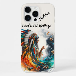 Funda Para iPhone 16 Pro Max Tribal indígena nativo de flaúo