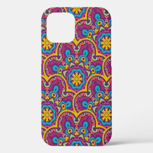 Funda Para iPhone 12 Tribal indio étnico sin fisuras mandalas repetició