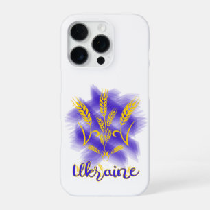 Funda Para iPhone 16 Pro tridente ucraniano hecho de espiga de trigo
