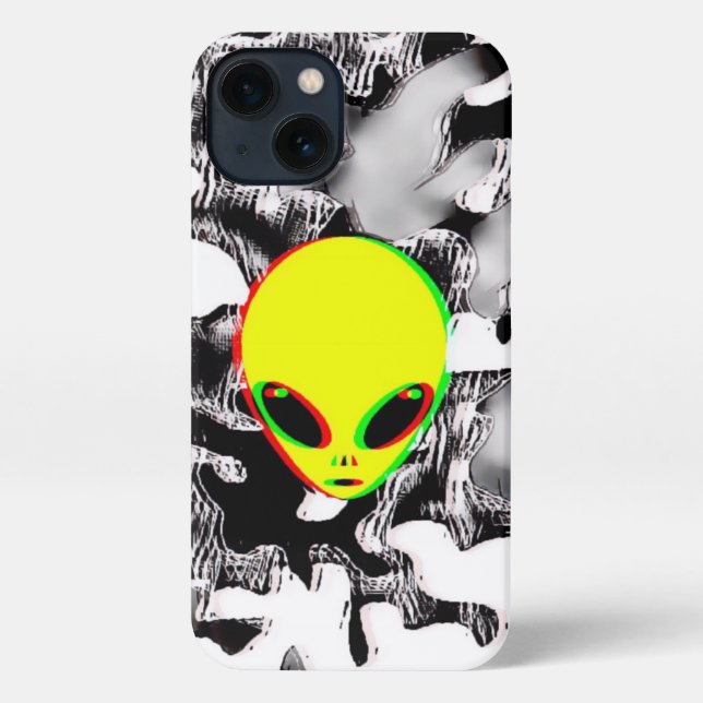 Funda Para iPhone Trippy Alien Camo (Reverso )