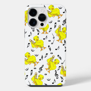 Funda Para iPhone 14 Pro Max Trombone Chick Music Notes