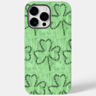Funda Para iPhone 14 Pro Max Trombone Text Shamrock