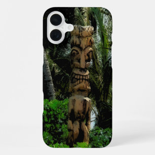 Funda Para iPhone 16 Plus Tropic Beach Tiki Ilustrado Hawaiano