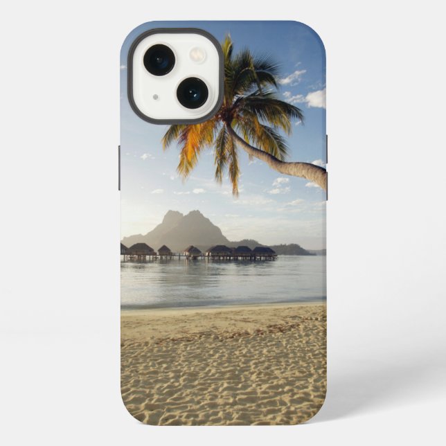 Funda Para iPhone Tropical Beaches | Beach Huts, Bora Bora (Reverso )