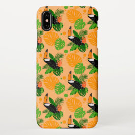 Funda Para iPhone XS Max Trópico Toucan Bird Seamless Pattern