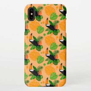 Funda Para iPhone XS Max Trópico Toucan Bird Seamless Pattern