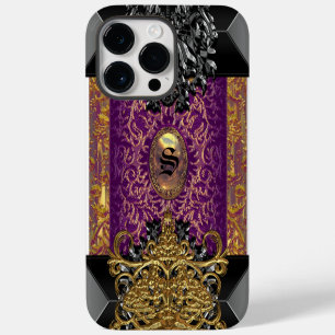 Funda Para iPhone 14 Pro Max Trudie Lola II Monograma barroco clásico