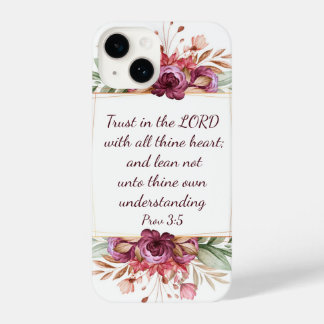Funda Para iPhone 14 Trust in the LORD with all thine heart; and lean