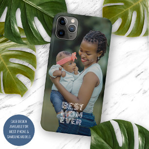 Funda Para iPhone 16 Pro Max Tu fotografía favorita y texto de la mejor mamá ja