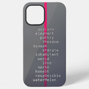 Funda Para iPhone 12 Pro Max ¿Tu nombre o mensaje con crucigramas?