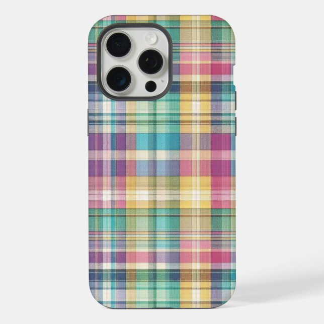 Funda Para iPhone Tubería pastel de primavera/Semana Santa/tartán (Reverso )