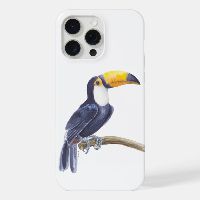 Funda Para iPhone Tucán, ave tropical (Reverso )