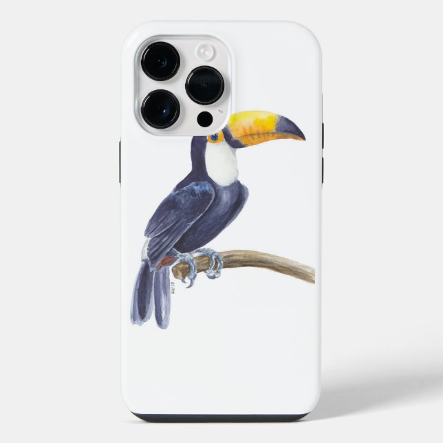 Funda Para iPhone Tucán, ave tropical (Reverso )