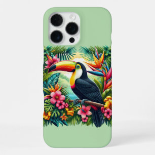 Funda Para iPhone 16 Pro Max Tucán de selva tropical