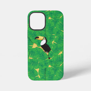 Funda Para iPhone 12 Mini Tucán y hojas de plátano