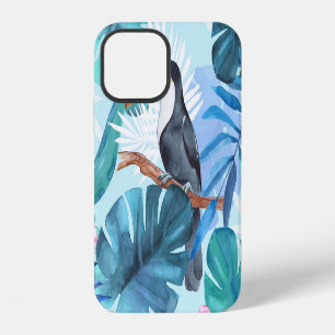 Funda Para iPhone 12 Tucanes Acuarela: Sin Costuras Tropicales