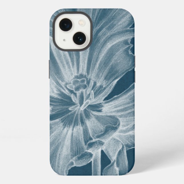 Funda Para iPhone Tulipán monocromo II (Reverso )