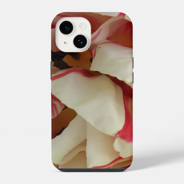 Funda Para iPhone Tulipán rosa y blanco (Reverso )