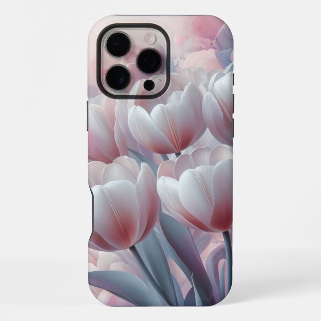 Funda Para iPhone Tulipanes (Reverso )