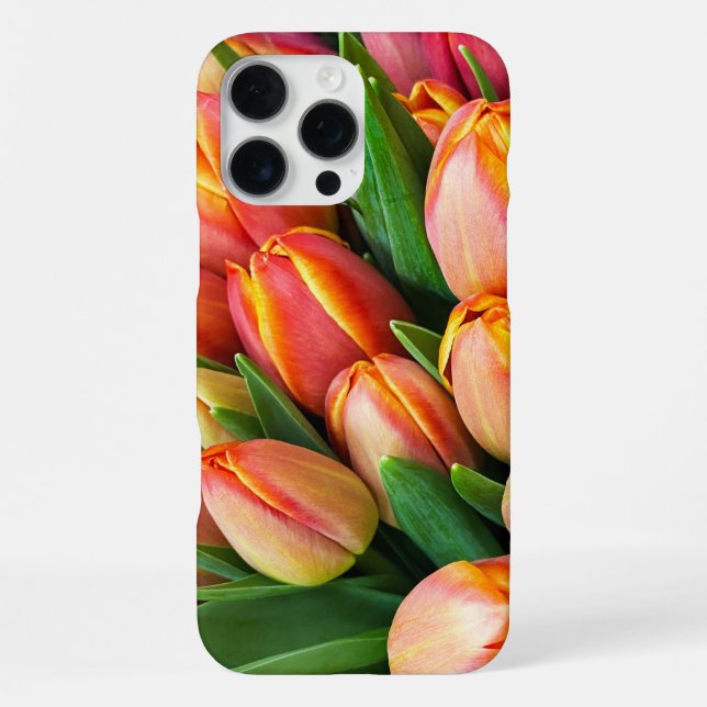 Funda Para iPhone Tulipanes (Reverso )