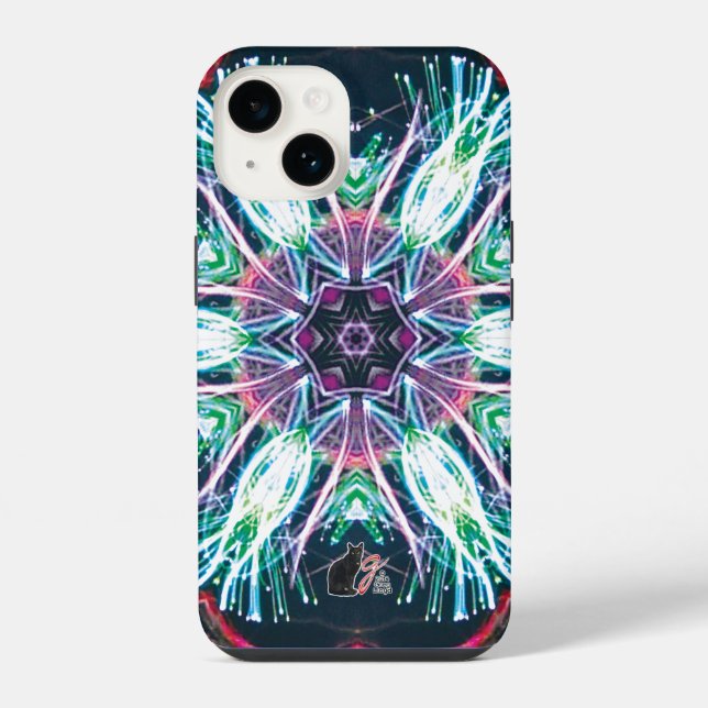 Funda Para iPhone Tulipanes Caleidoscopio (Reverso )