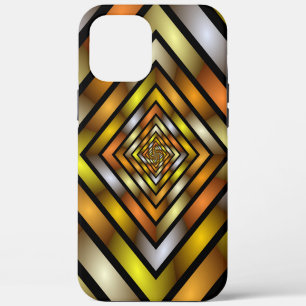 Funda Para iPhone 12 Pro Max Túnel luminoso gráfico fractal trippy colorido