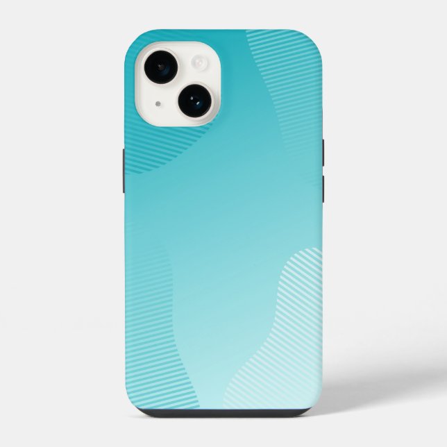 Funda Para iPhone Turquesa azul  (Reverso )