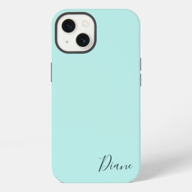 Funda Para iPhone Turquesa personalizada (Reverso )