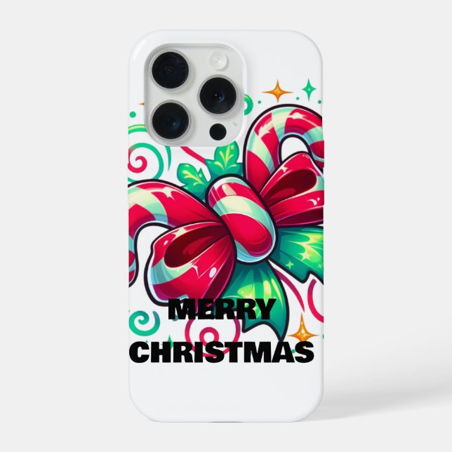 Funda Para iPhone Twinkle Tied: Alegría de Bastón de Caramelo (Reverso )