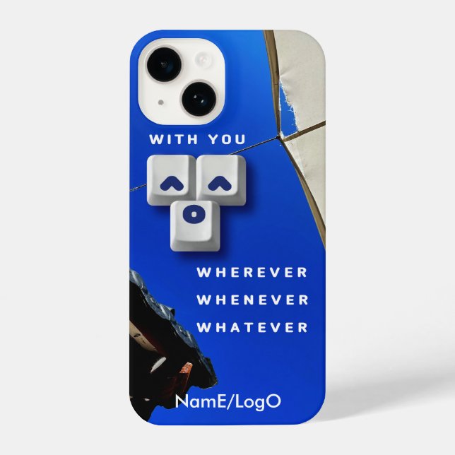 Funda Para iPhone typography_1_with you_1 iPhone case (Reverso )