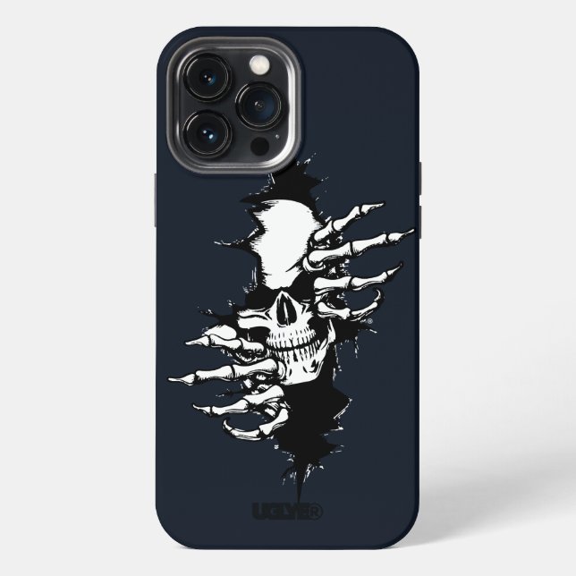 Funda Para iPhone UGLYE® Esqueleto de la Muerte Rompe Case-Mate (Reverso )