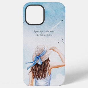 Funda Para iPhone 12 Pro Max Un Adiós Es La Semilla De Un Futuro Hola Acuarela