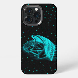 Funda Para iPhone 13 Pro Un ángel dormido de diseño negro y verde