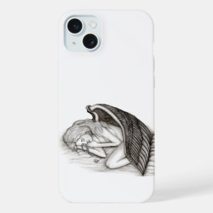 Un ángel dormido, diseño blanco y negro