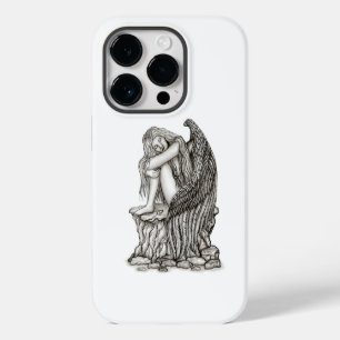 Funda Para iPhone 14 Pro Un ángel dormido en la piedra